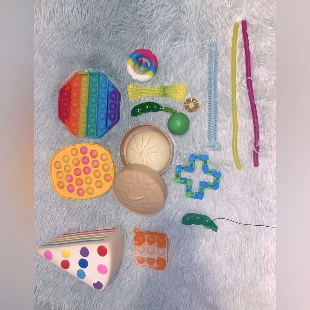 Pop it’s fidgets squishy stress toys and learning toys.